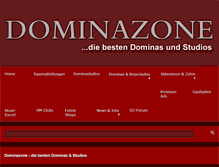 Tablet Screenshot of dominazone.de